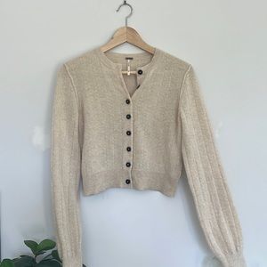 Cream cardigan